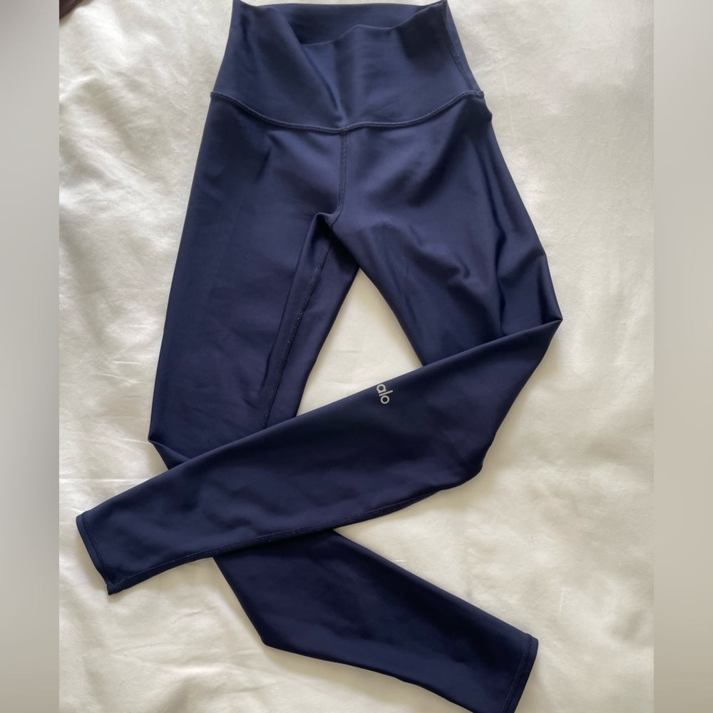 Alo 7/8 high waist airlift legging, size small, navy